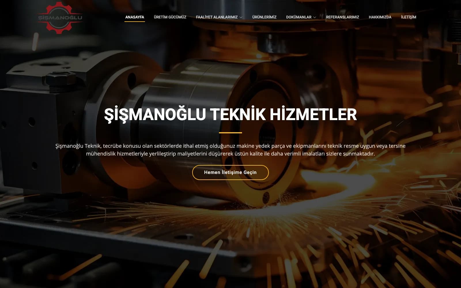 Şişmanoğlu Teknik Hizmetler web sitesi ana sayfası (sismanoglu.com.tr)
